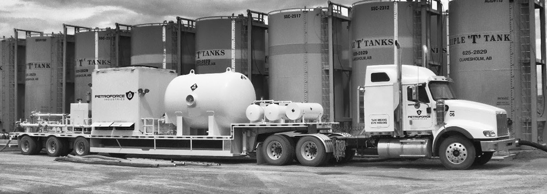 Frac Fluid Heating Truck with Tanks