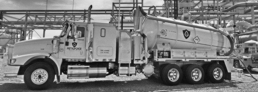 Front of Vacuum Truck